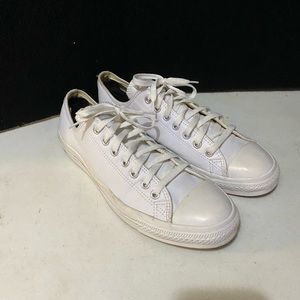 White leather converse